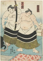 Les lutteurs Unjo_dake et Kurokumo, 1843-1847